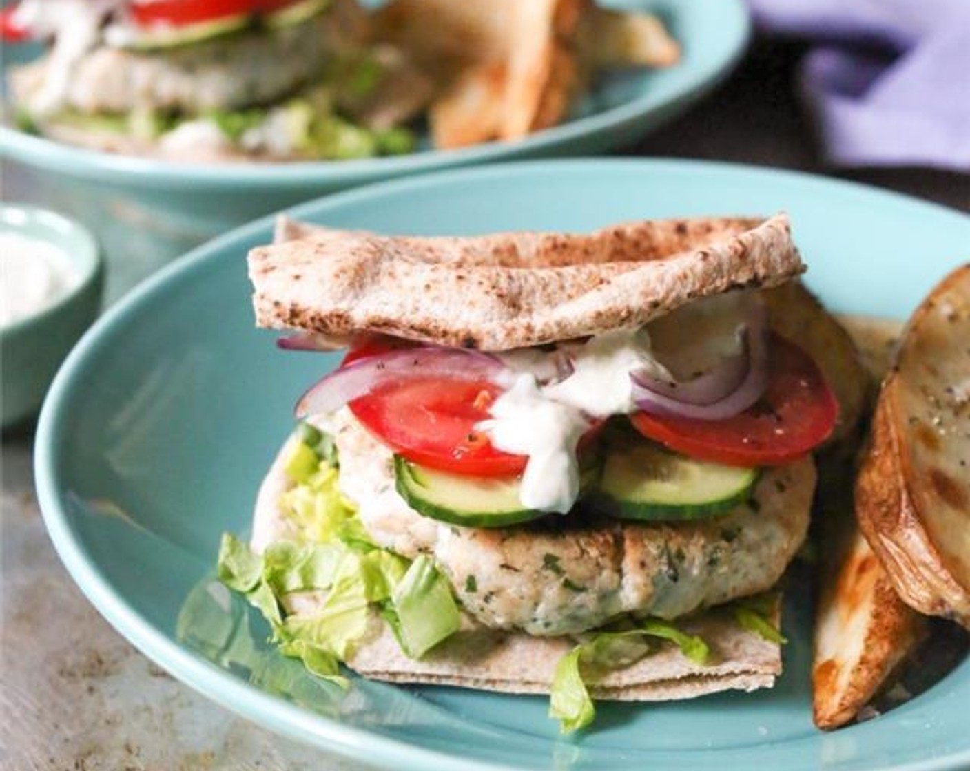 Grilled Turkey Kofta Burger