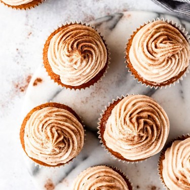 Pumpkin Cupcakes with Cinnamon Cream Cheese Frosting Recipe | SideChef