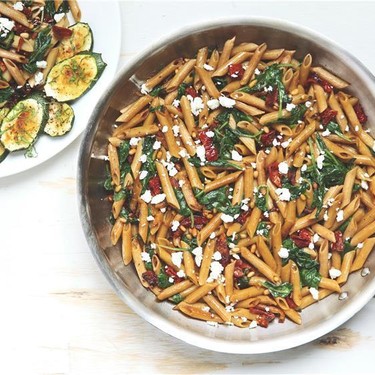 Mediterranean Penne with Sun-Dried Tomatoes Recipe | SideChef