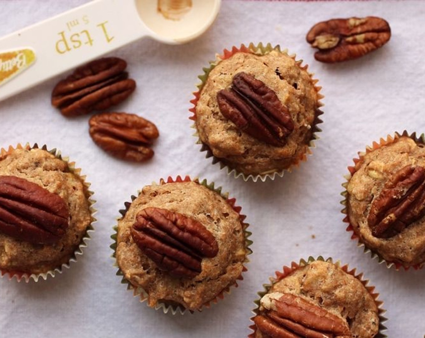 Maple Pecan Banana Mini Muffins