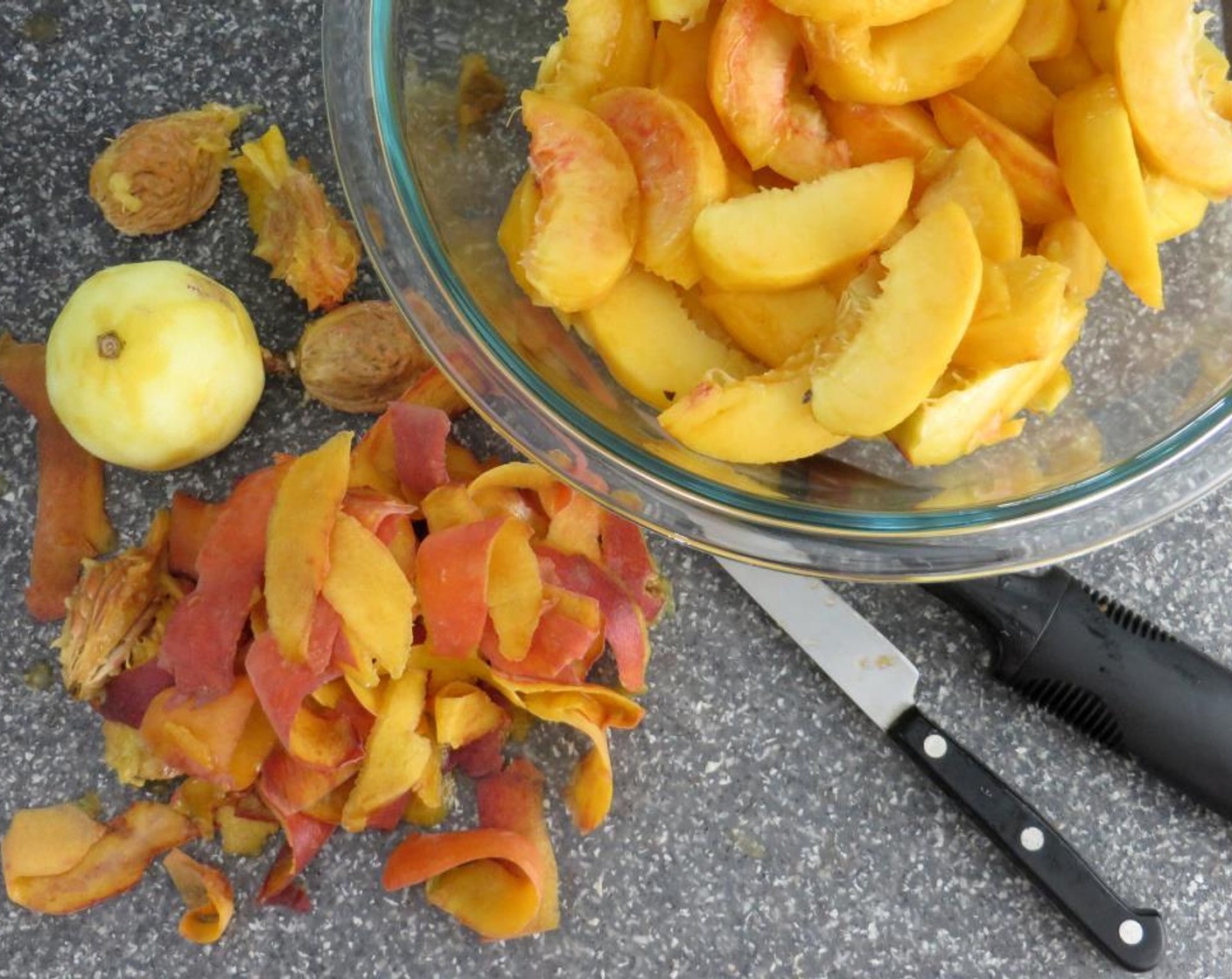 step 9 Peel and slice the Peaches (4 cups) into wedges.