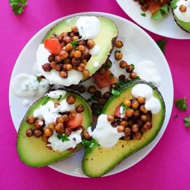 Roasted Chickpea Stuffed Avocados Recipe | SideChef
