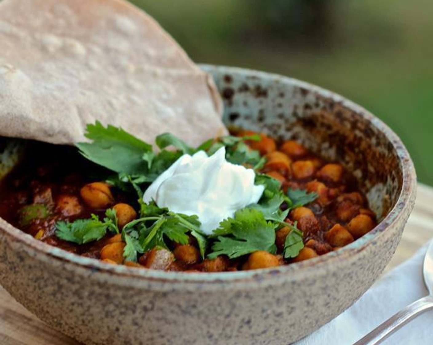 Chana Masala with Roti