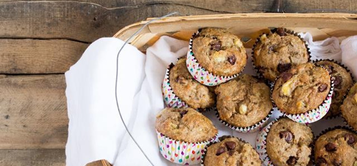 Cacao Chip Banana Muffins Recipe | SideChef