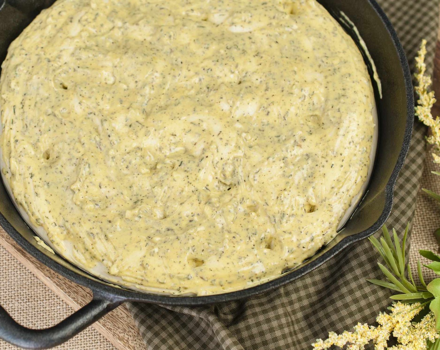 step 7 Brush dough with mustard topping and sprinkle with Parmesan Cheese (4 Tbsp). Bake in preheated oven for 20-22 minutes until golden.
