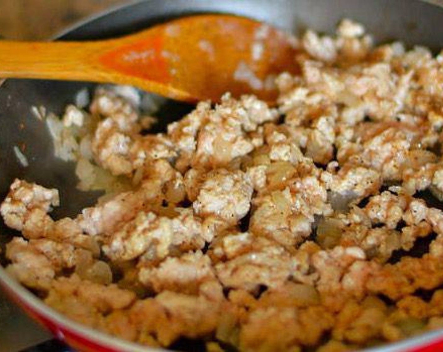 step 4 Keep mixing and breaking up the meat until browned and cooked through.