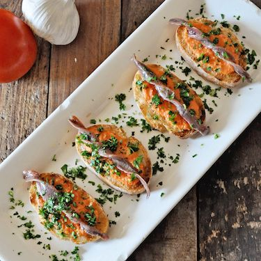 Catalan Tomato Bread with Spanish Anchovies Recipe | SideChef