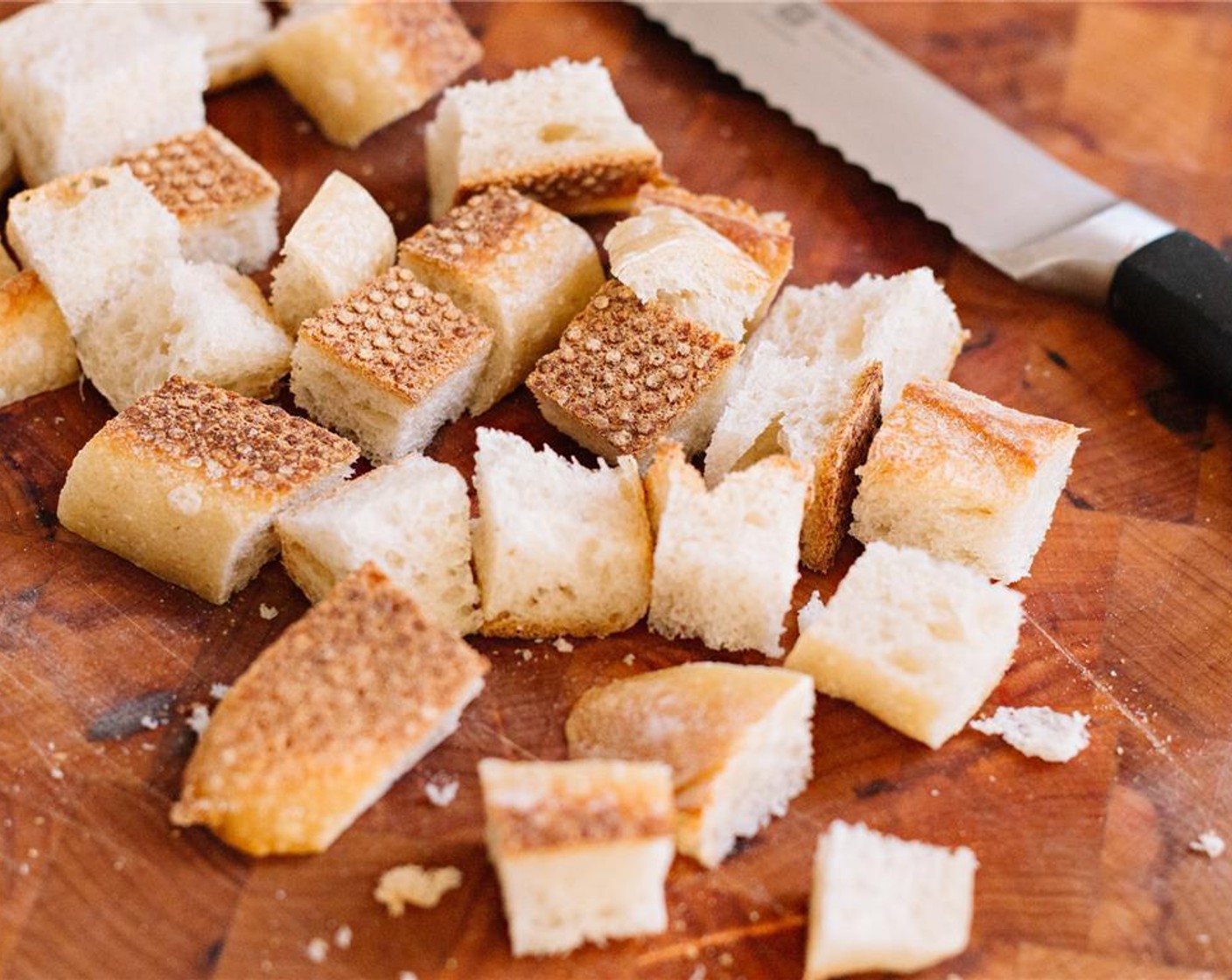 step 5 Slice the Bread (2 cups) into cubes.