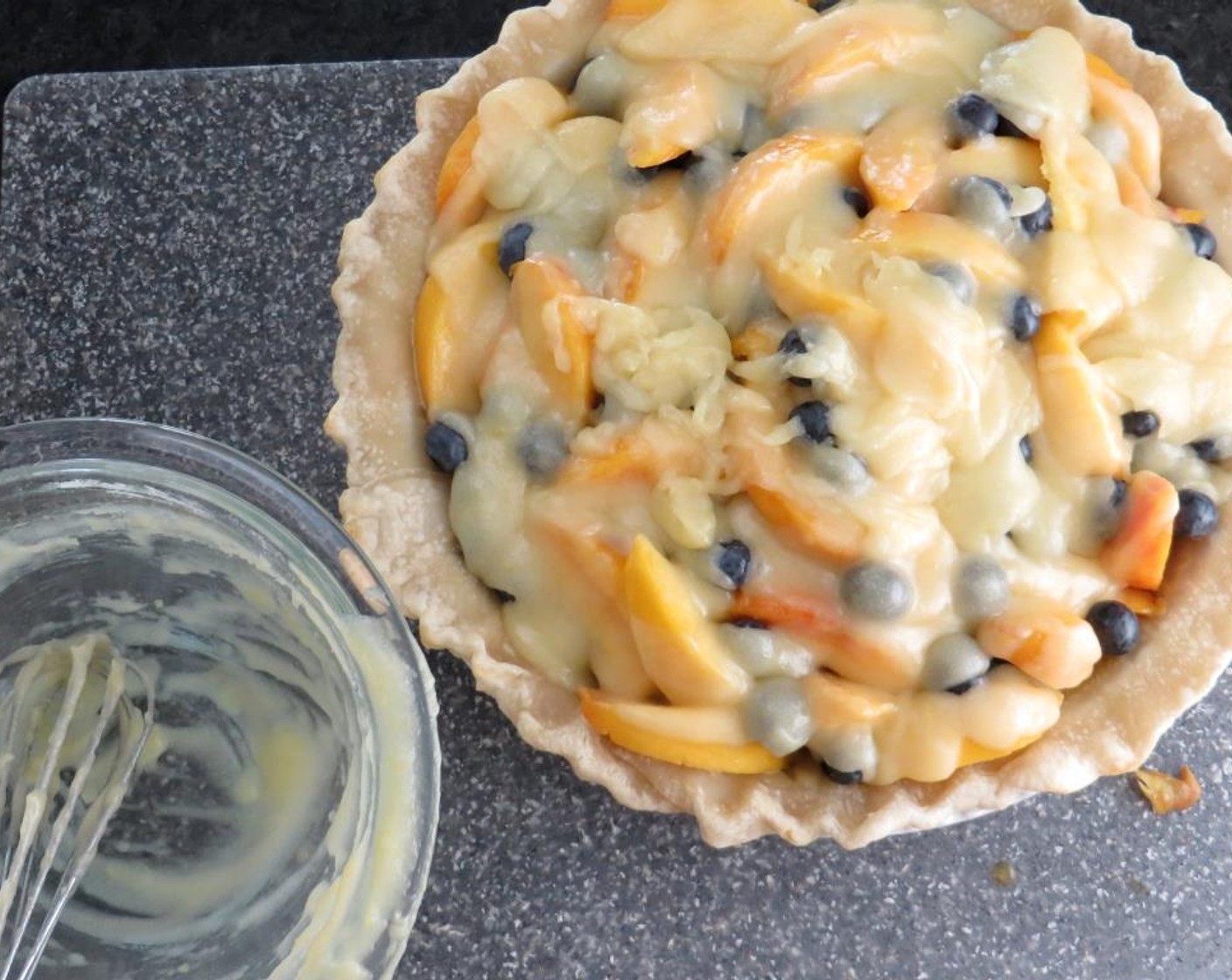 step 13 Pour evenly over fruit.