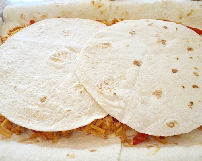 Chicken Fajita Sheet Pan Crunch Wrap Recipe SideChef