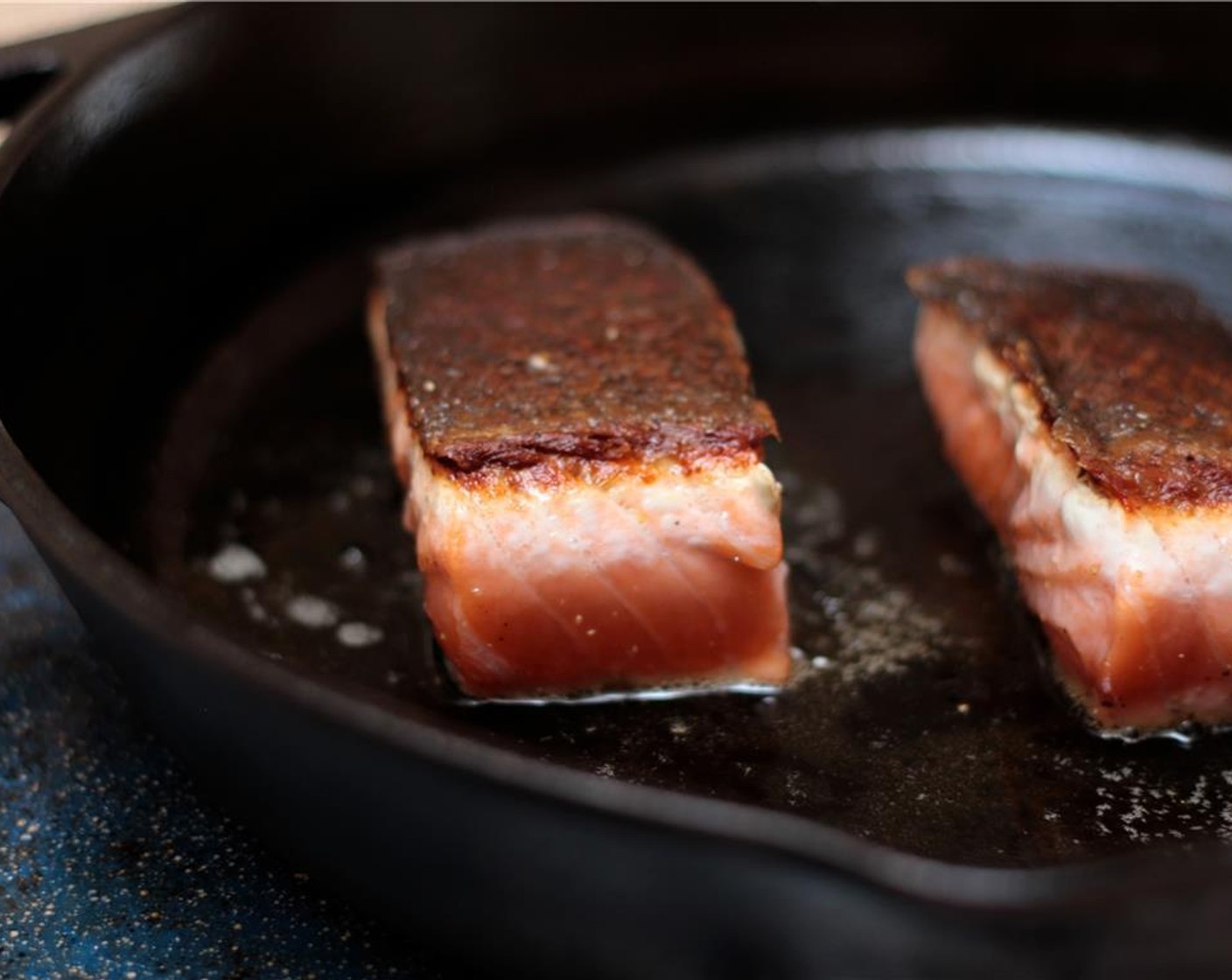 step 6 Turn the fillets over, and cook to medium or medium-well doneness, whichever you prefer, for another 3 to 5 minutes.