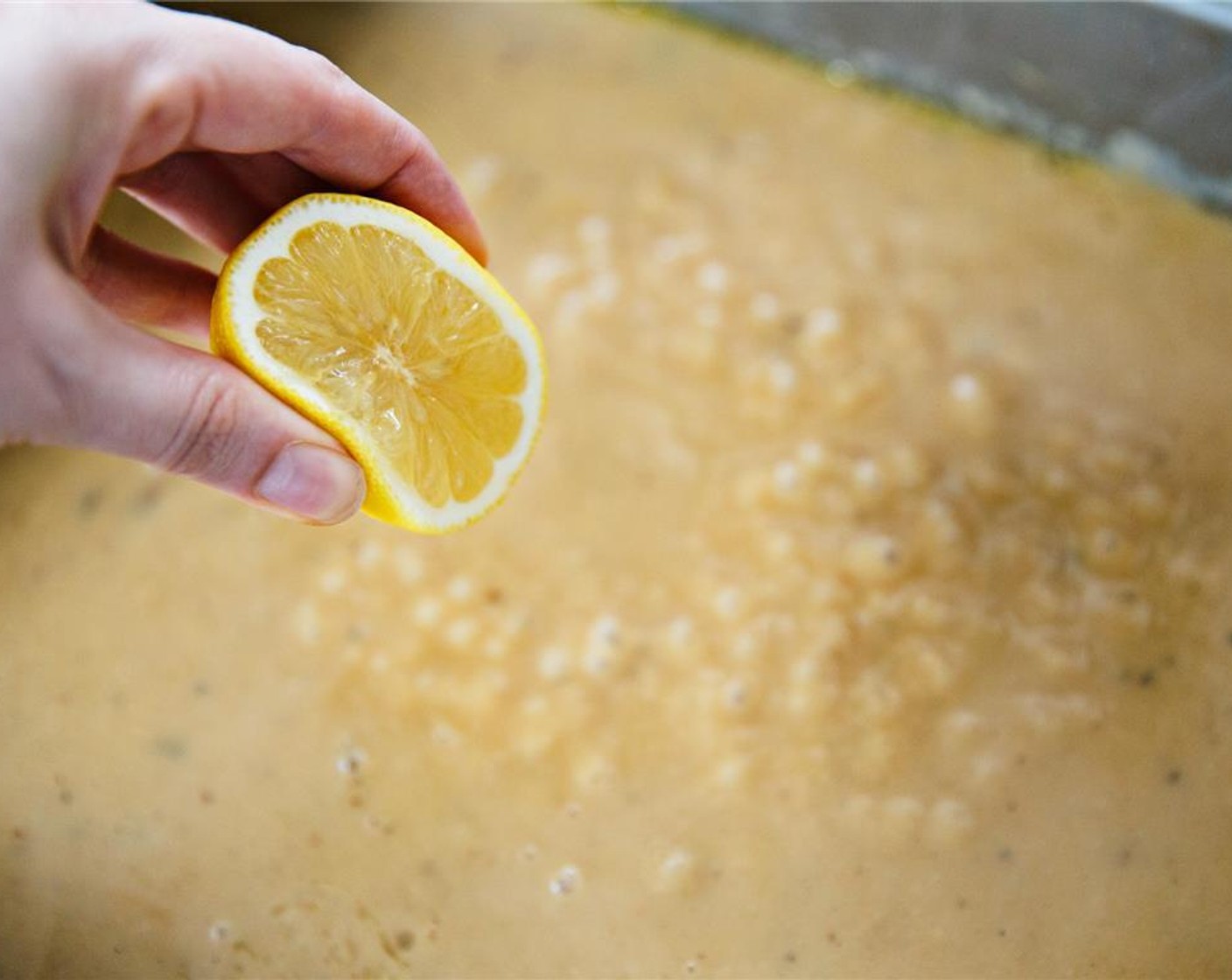 step 9 Add 1 Tbsp juice from the Lemon (1/2) and whisk to mix.