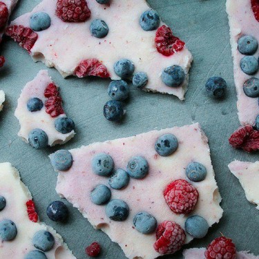 Frozen Berry Yogurt Bark Recipe | SideChef