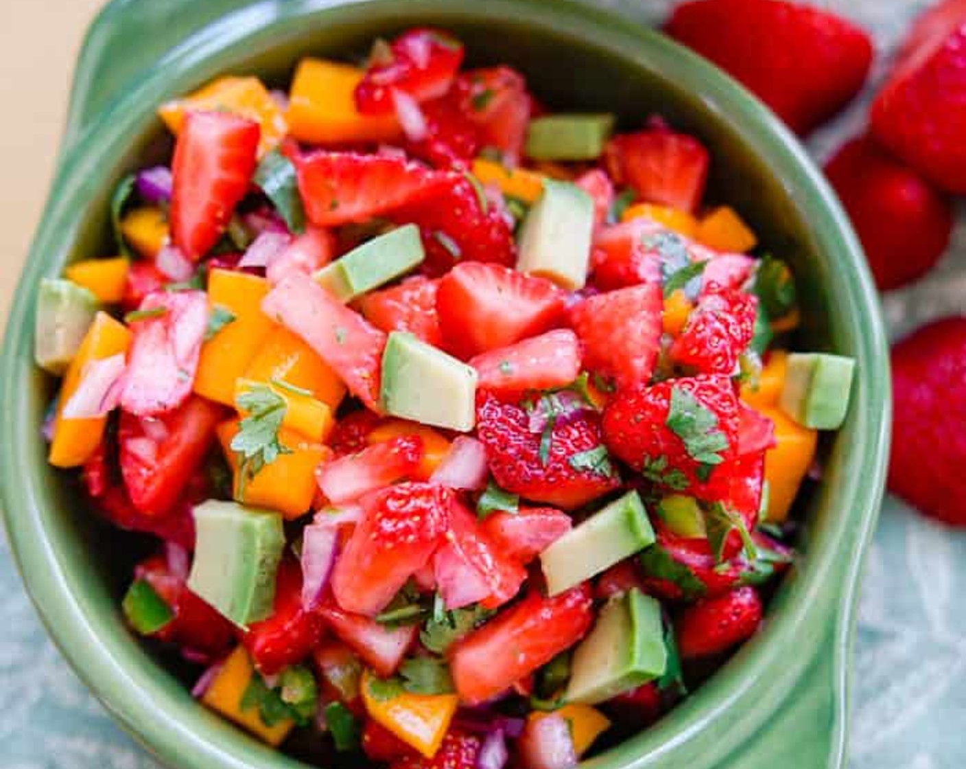 Spicy Strawberry Mango Salsa