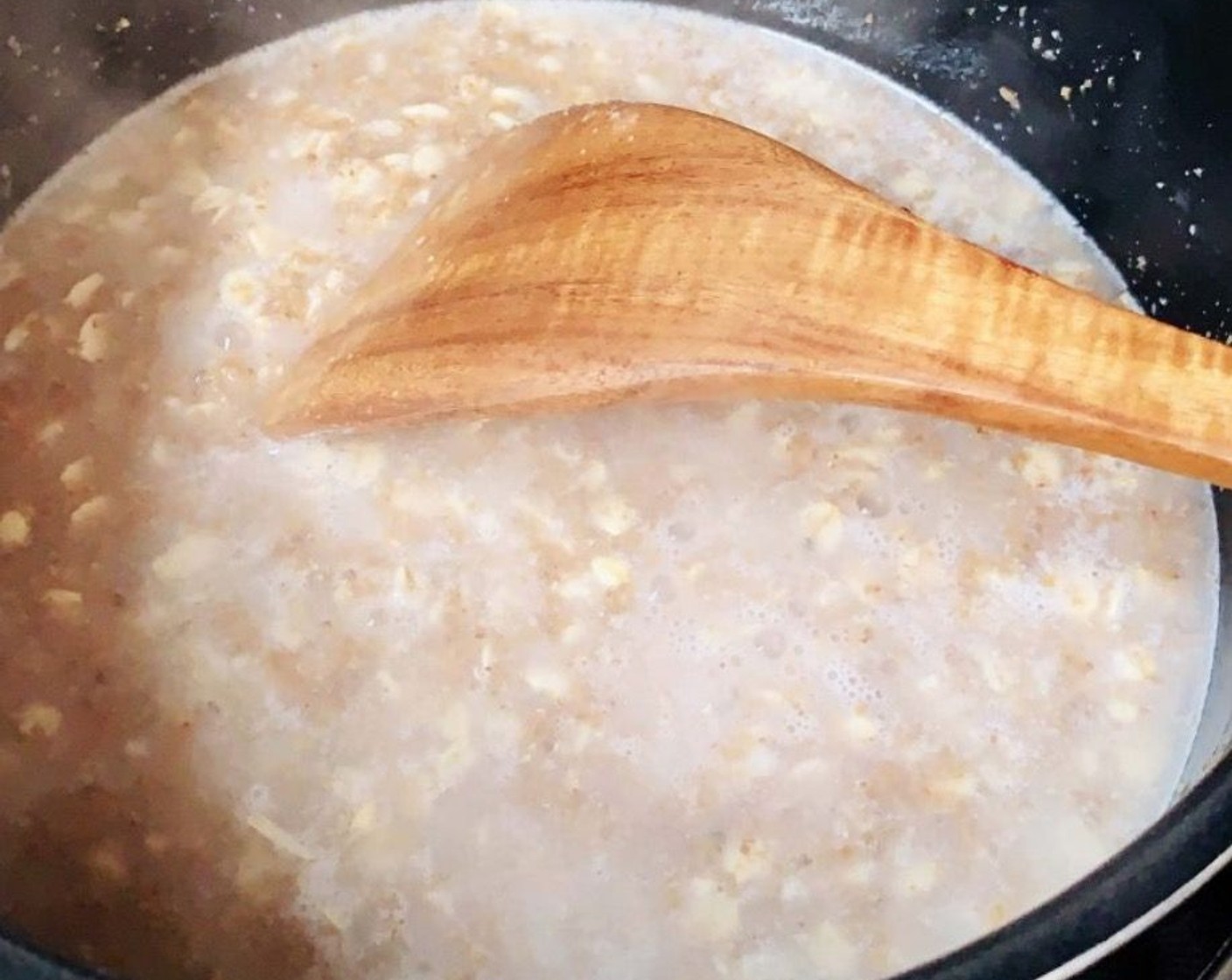 step 2 Cover with Water (as needed), bring to a simmer and cook on low for about 15 minutes, or until nice and creamy.