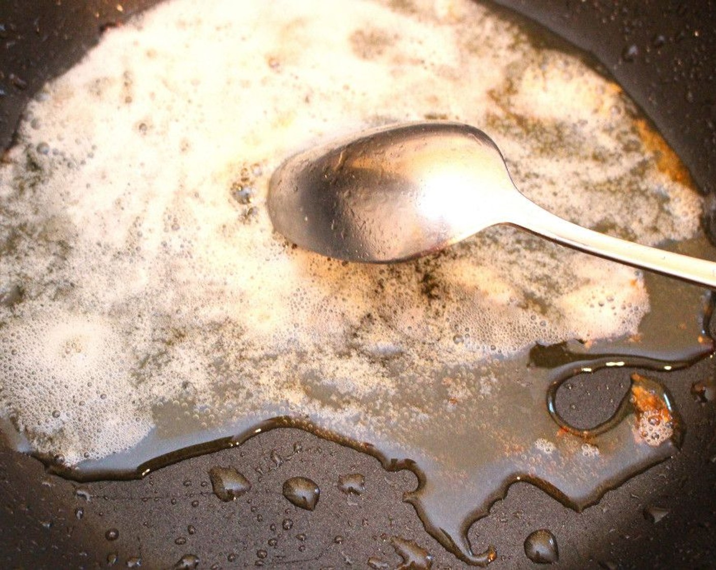 step 5 Discard the remaining oil from the pan, then add Butter (1/2 cup) to brown it over medium-low heat.