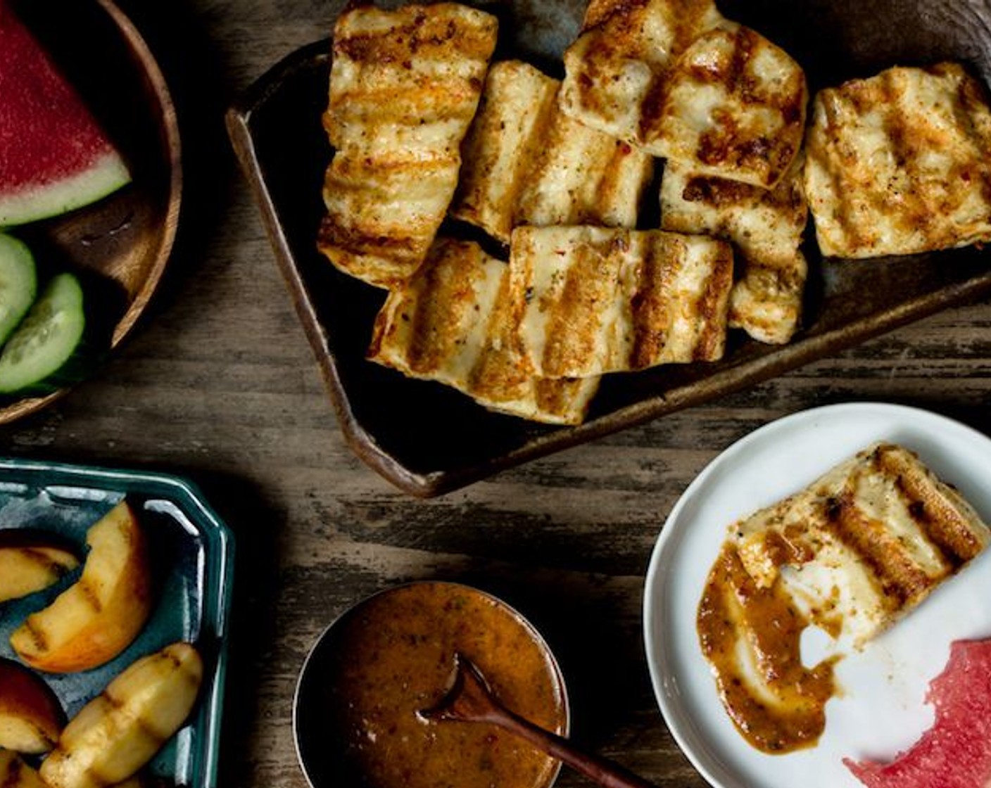 step 11 Pour into a small bowl and serve it with the grilled halloumi! Enjoy!