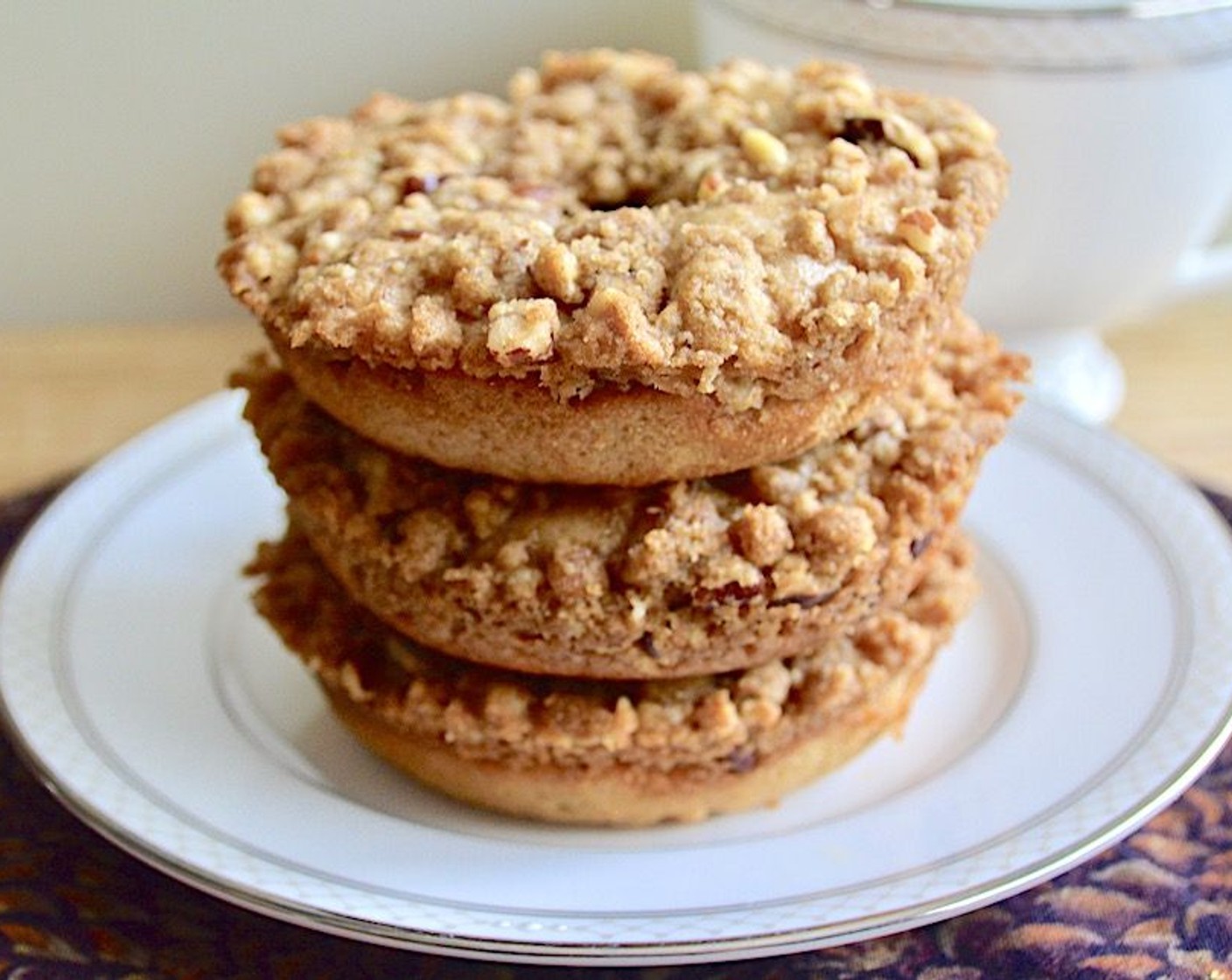 Cinnamon Buttermilk Crumb Donuts