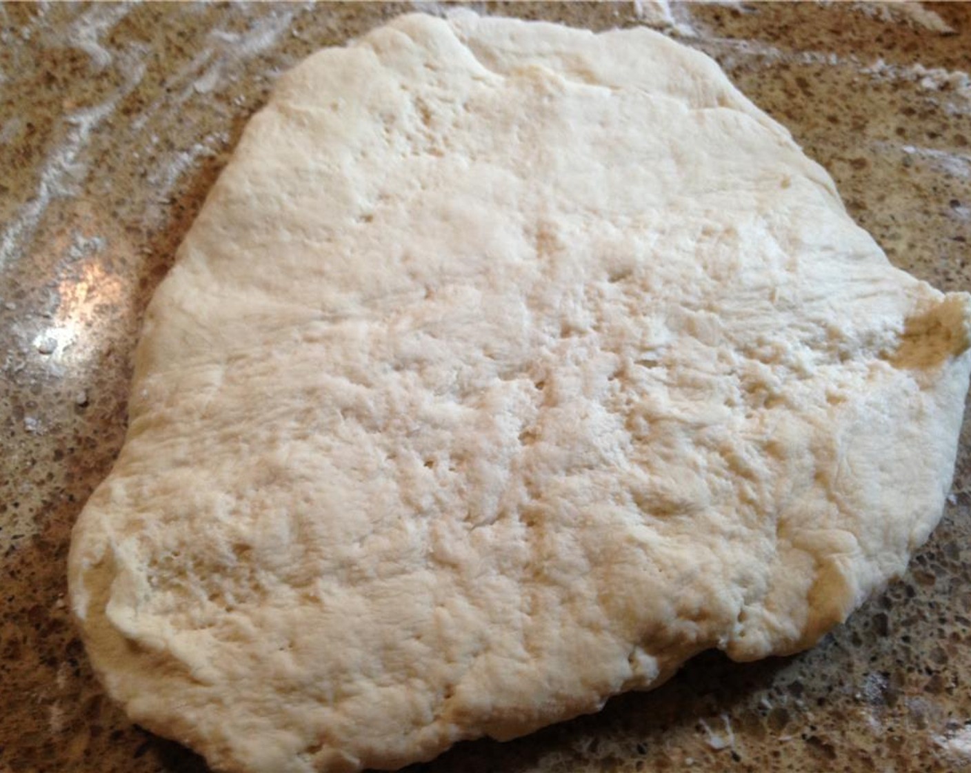 step 7 Use your hands to press the dough into a 1-inch thick round.