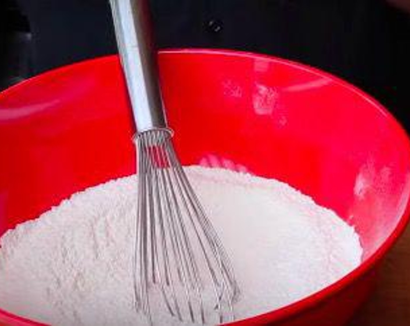 step 4 In a large mixing bowl combine the All-Purpose Flour (1 1/2 cups), Granulated Sugar (1 cup), Baking Powder (1 Tbsp), and Salt (1/2 tsp).