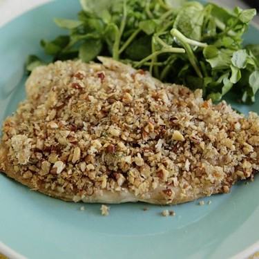 Pecan Crusted Trout, Potato & Bean Roast & Salad Recipe | SideChef