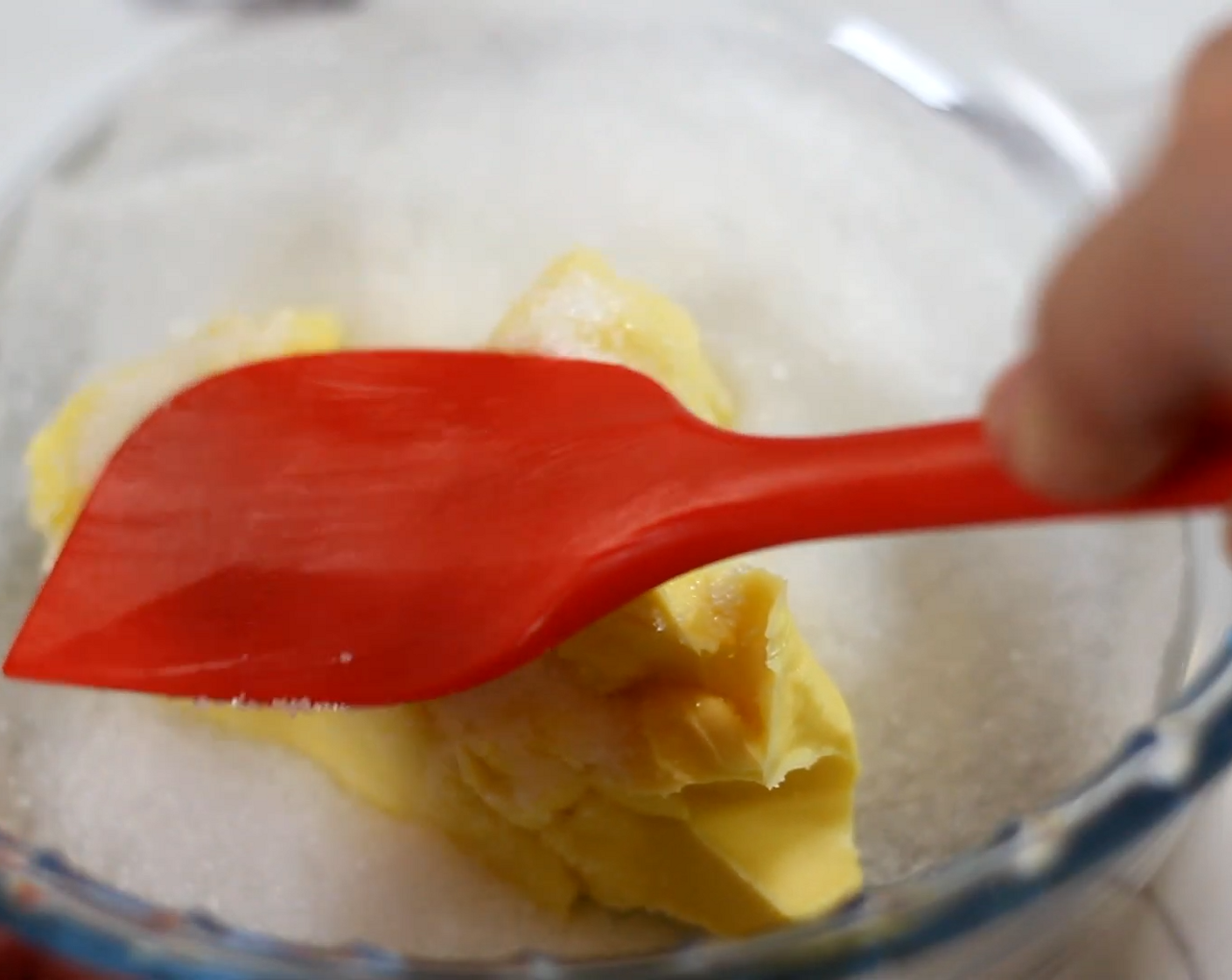 step 2 Cream Salted Butter (1/2 cup) and Caster Sugar (1/2 cup) until light and fluffy.