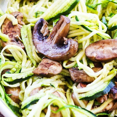Sauteed Zucchini Noodles and Mushrooms Recipe | SideChef