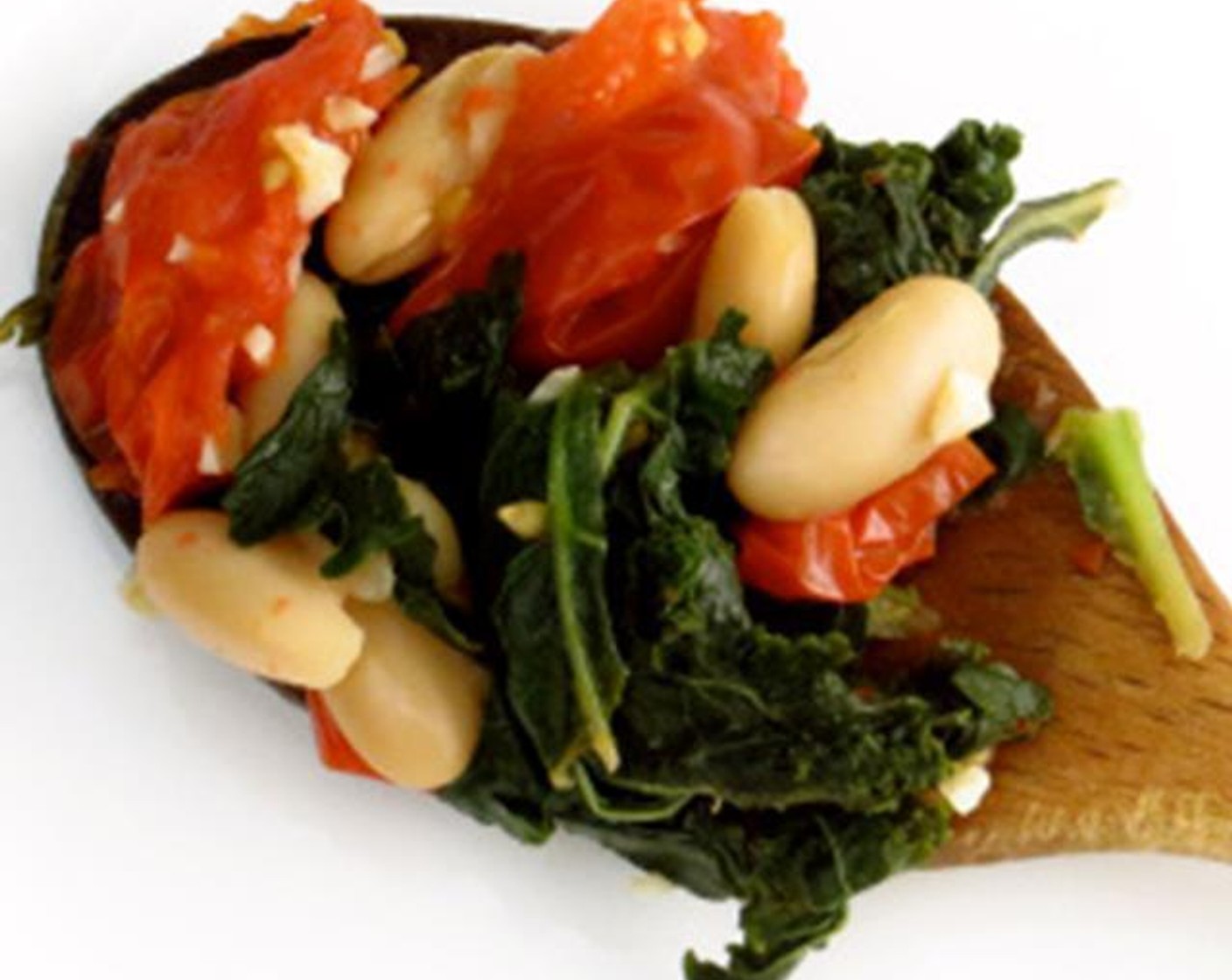 Braised Kale with White Beans and Tomato