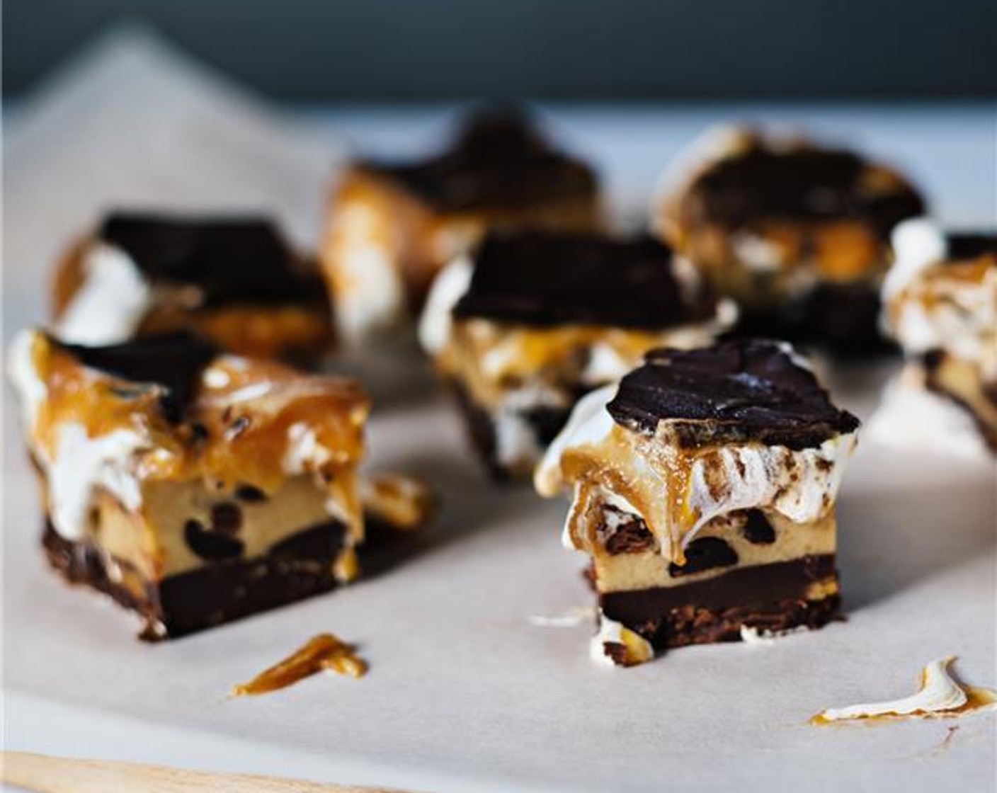 No Bake S'mores Shortbread