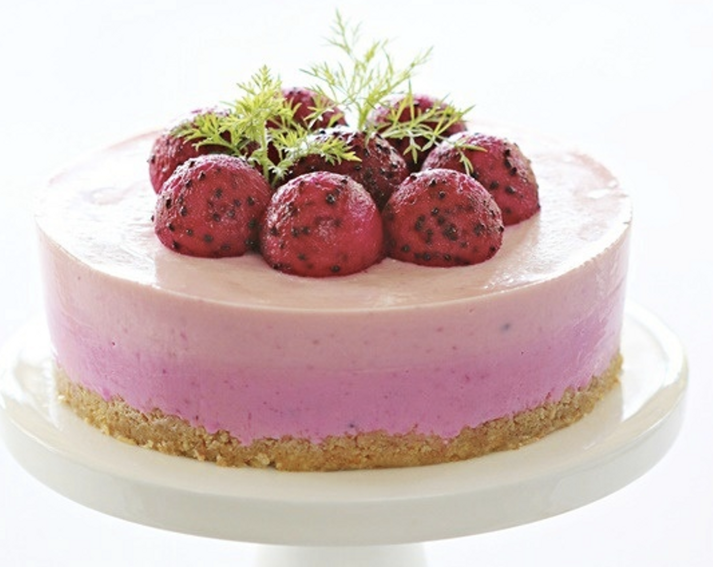 Red Dragon Fruit Cheesecake Recipe | SideChef