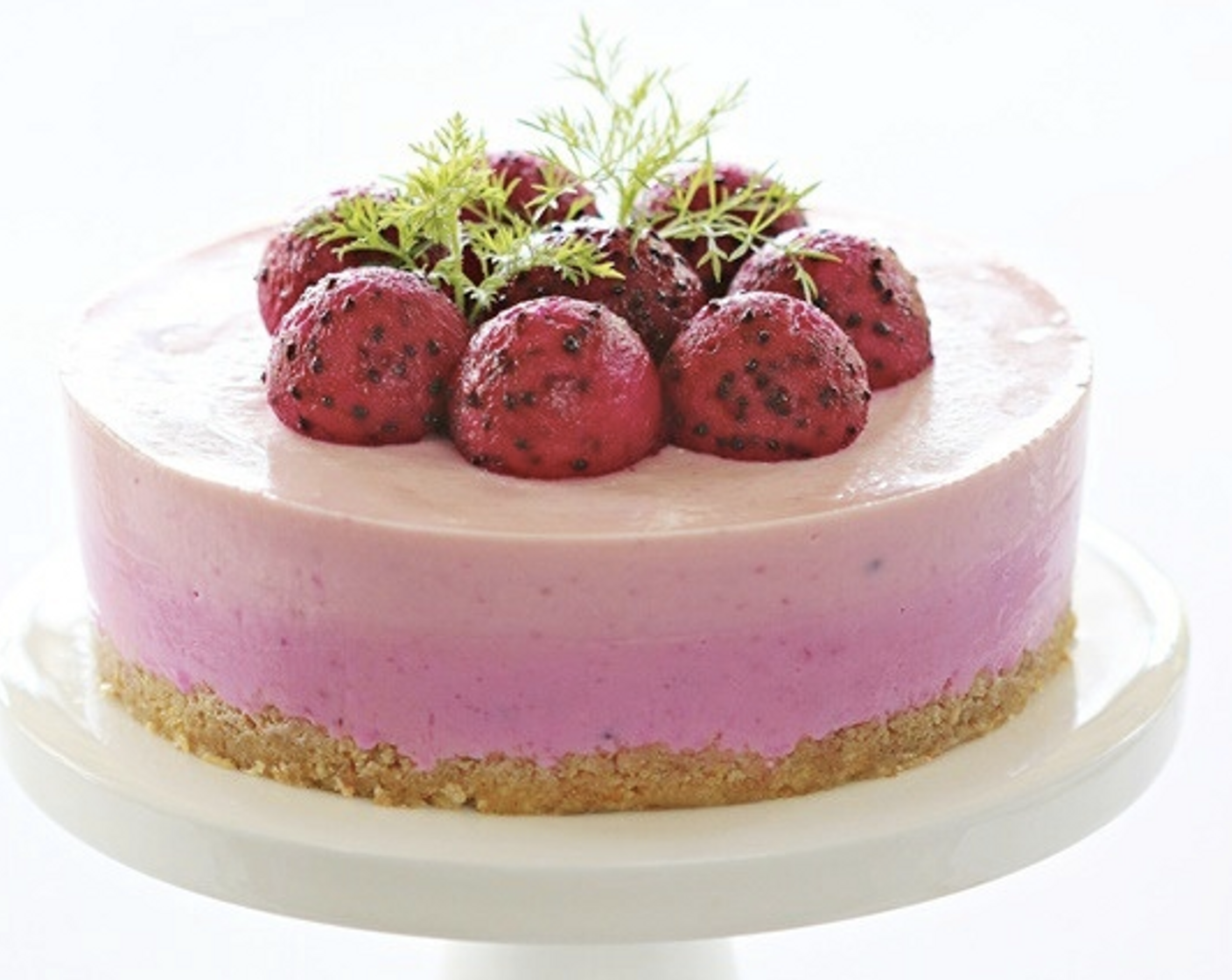 Red Dragon Fruit Cheesecake