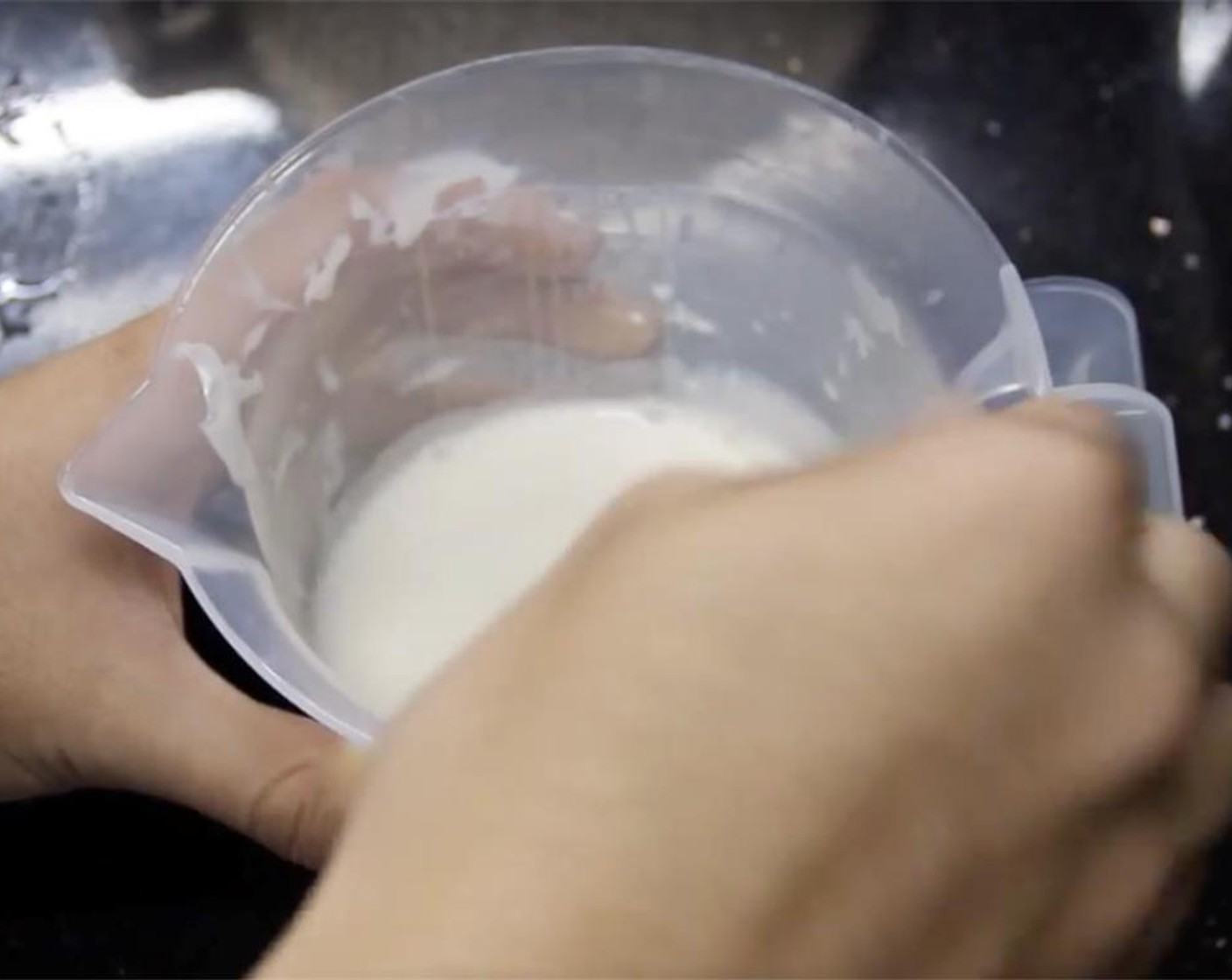 step 5 In a measuring cup, combine Yogurt (1/4 cup) and Milk (1/3 cup) together. Set aside.