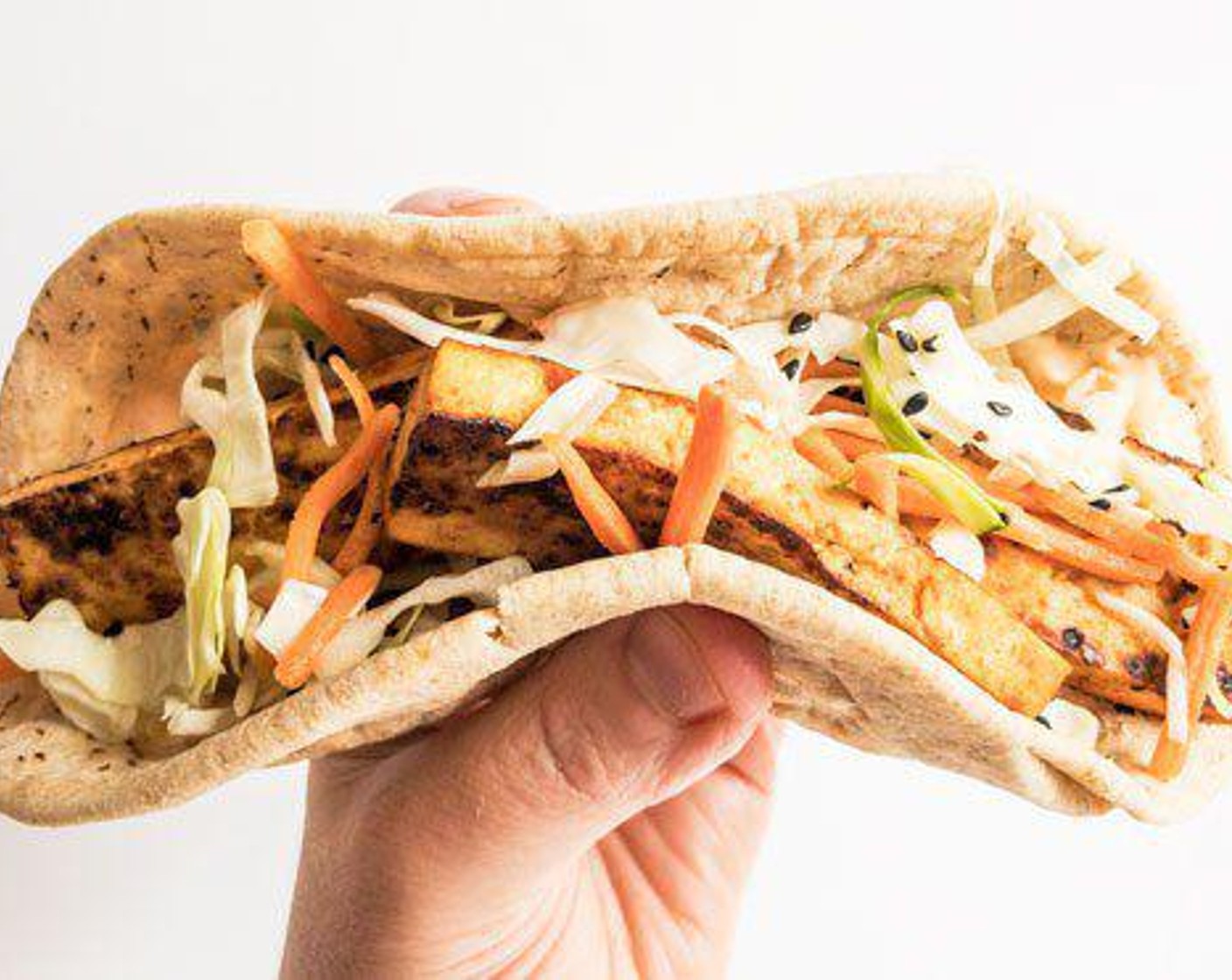 Vegan Sriracha Banh Mi Pita