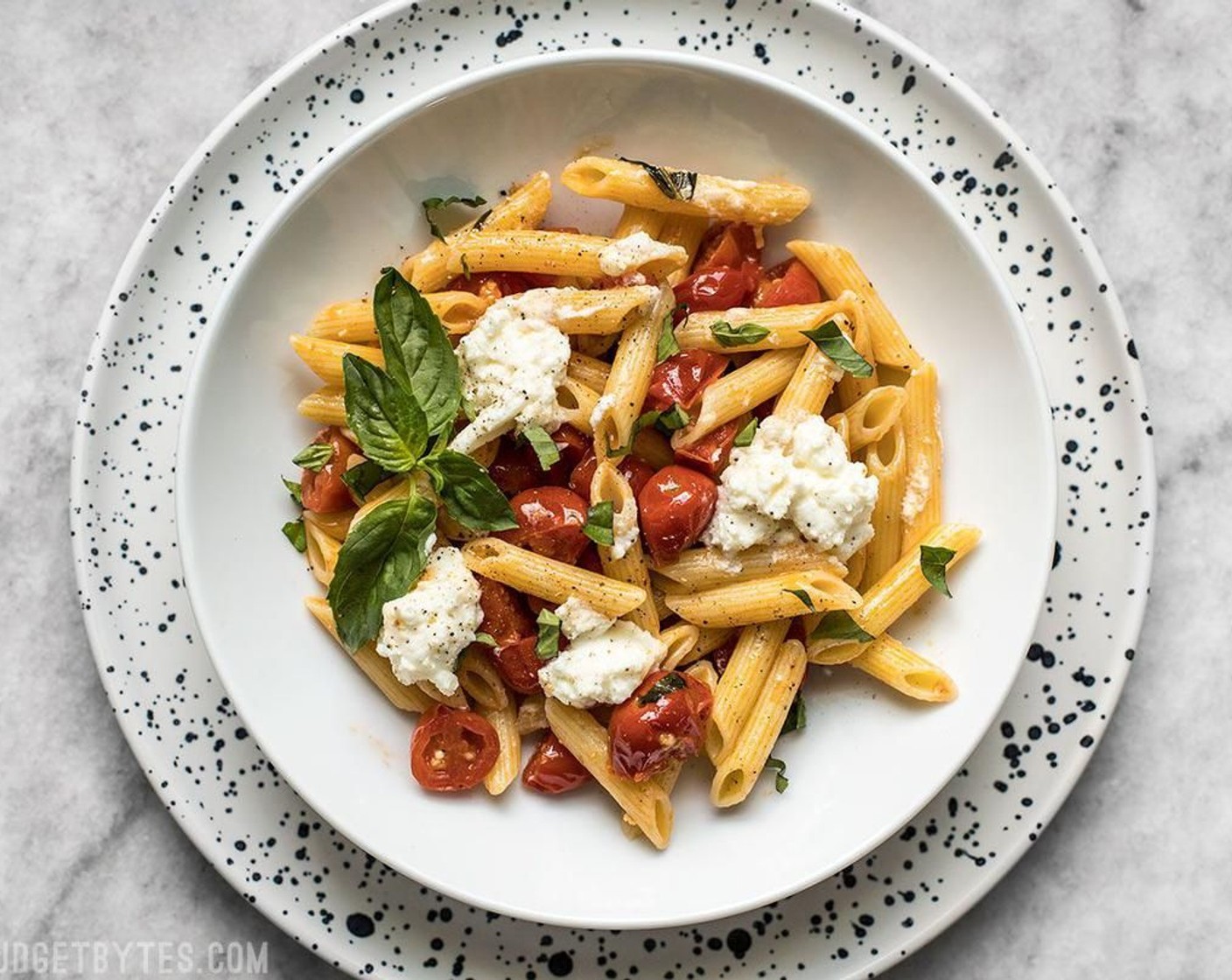 Fresh Tomato Basil Pasta With Ricotta