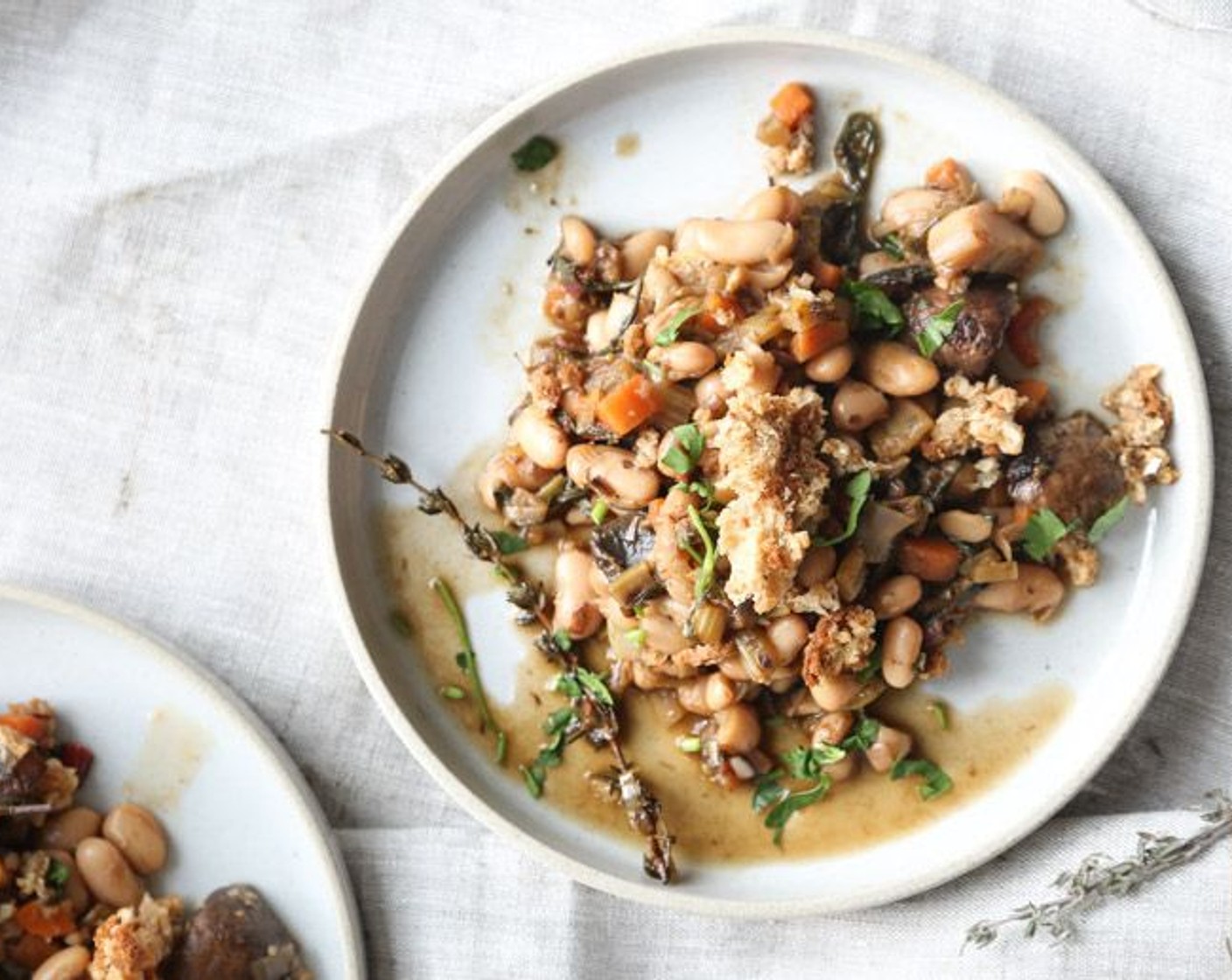 Vegetarian Cassoulet with Mushrooms and Chard
