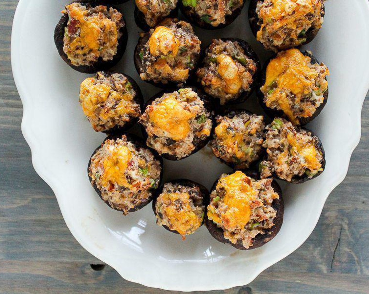 Boom Boom Stuffed Mushrooms