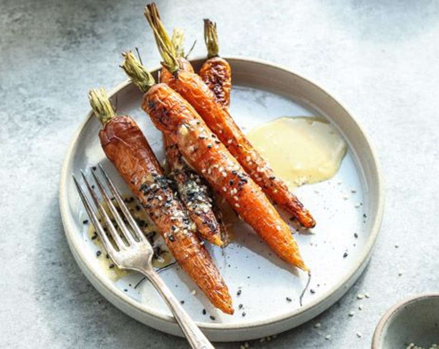 Sesame-Ginger Whole Roasted Carrots