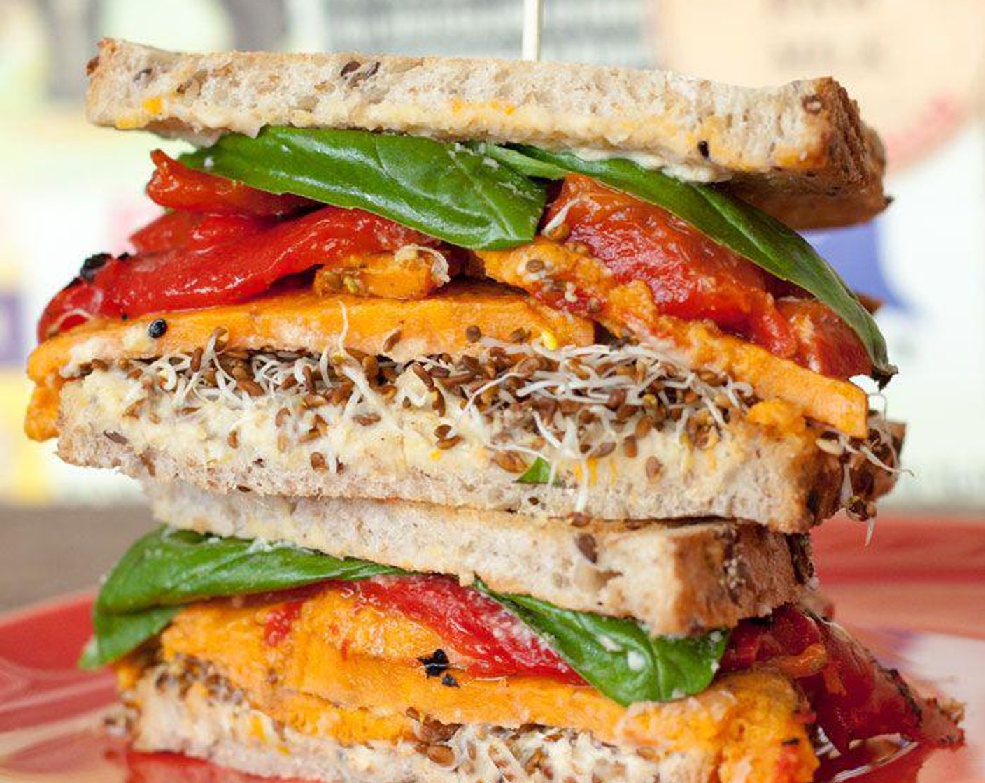 Mediterranean Veggie Sandwich