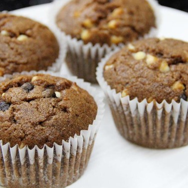 Double Chocolate Chip Muffins Recipe | SideChef