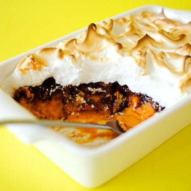 Sweet Potato Casserole with Pecan Crumble and Meringue Recipe | SideChef