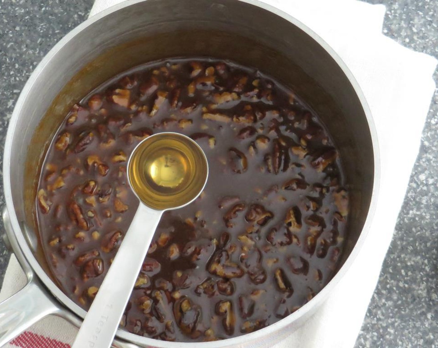 step 11 Stir in the remaining Bourbon (1 tsp).