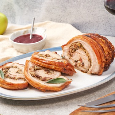 Apple and Fennel Stuffed Pork Belly Recipe | SideChef