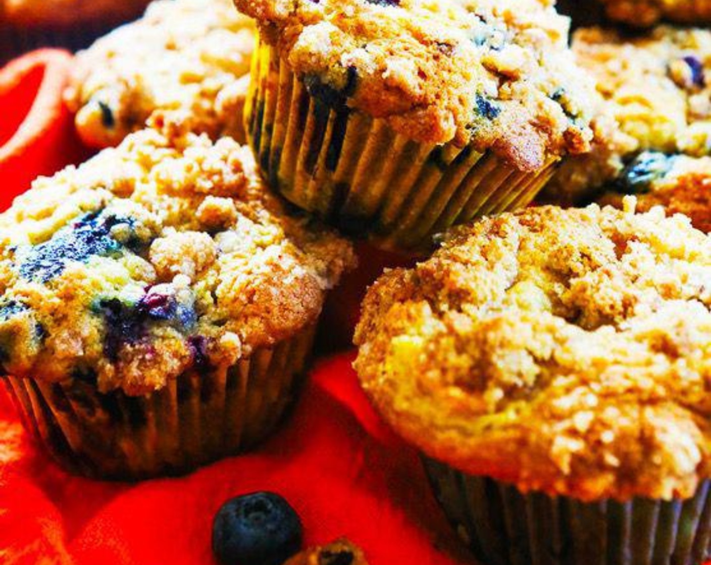 Blueberry Peach Muffins