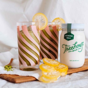 Matcha Highball Cocktail with Almond Milk Recipe | SideChef