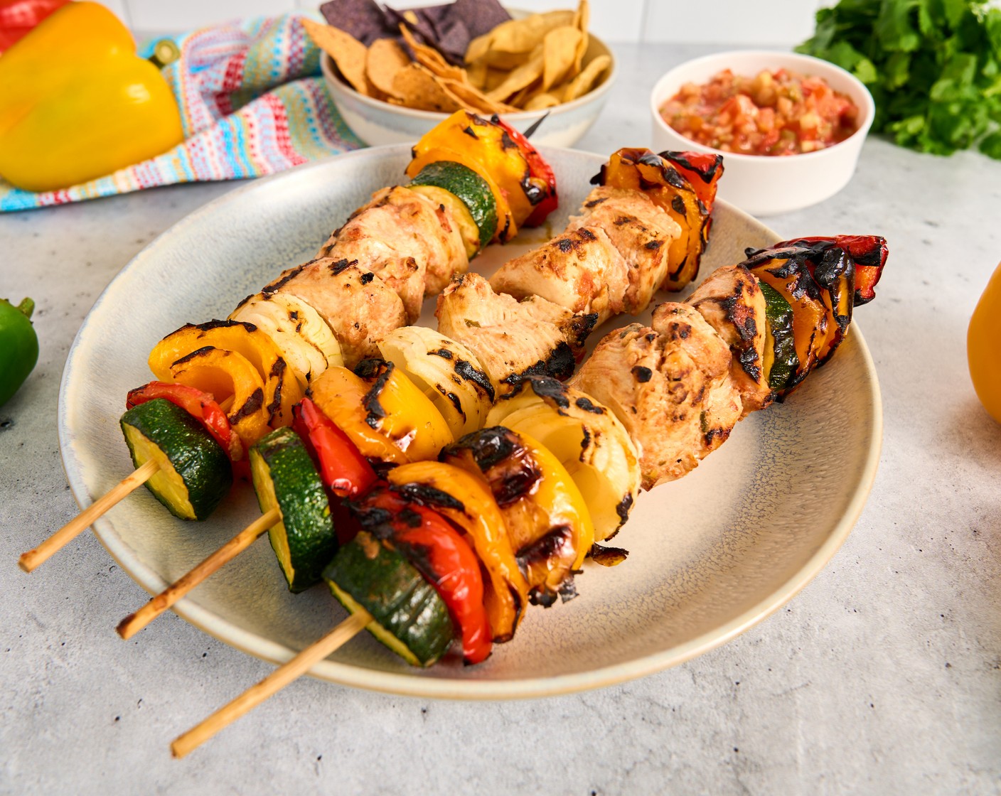 Southwestern Chicken Kabobs