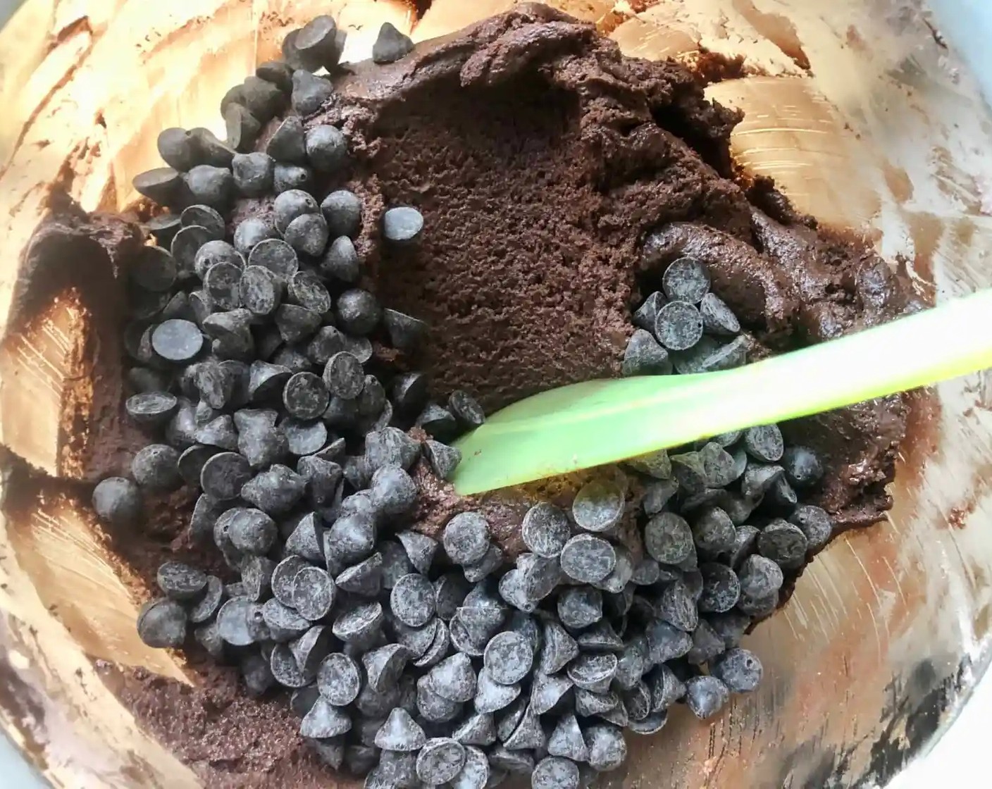 step 7 Using a rubber spatula or wooden spoon, stir in the Espresso Chocolate Chips (1 2/3 cups).