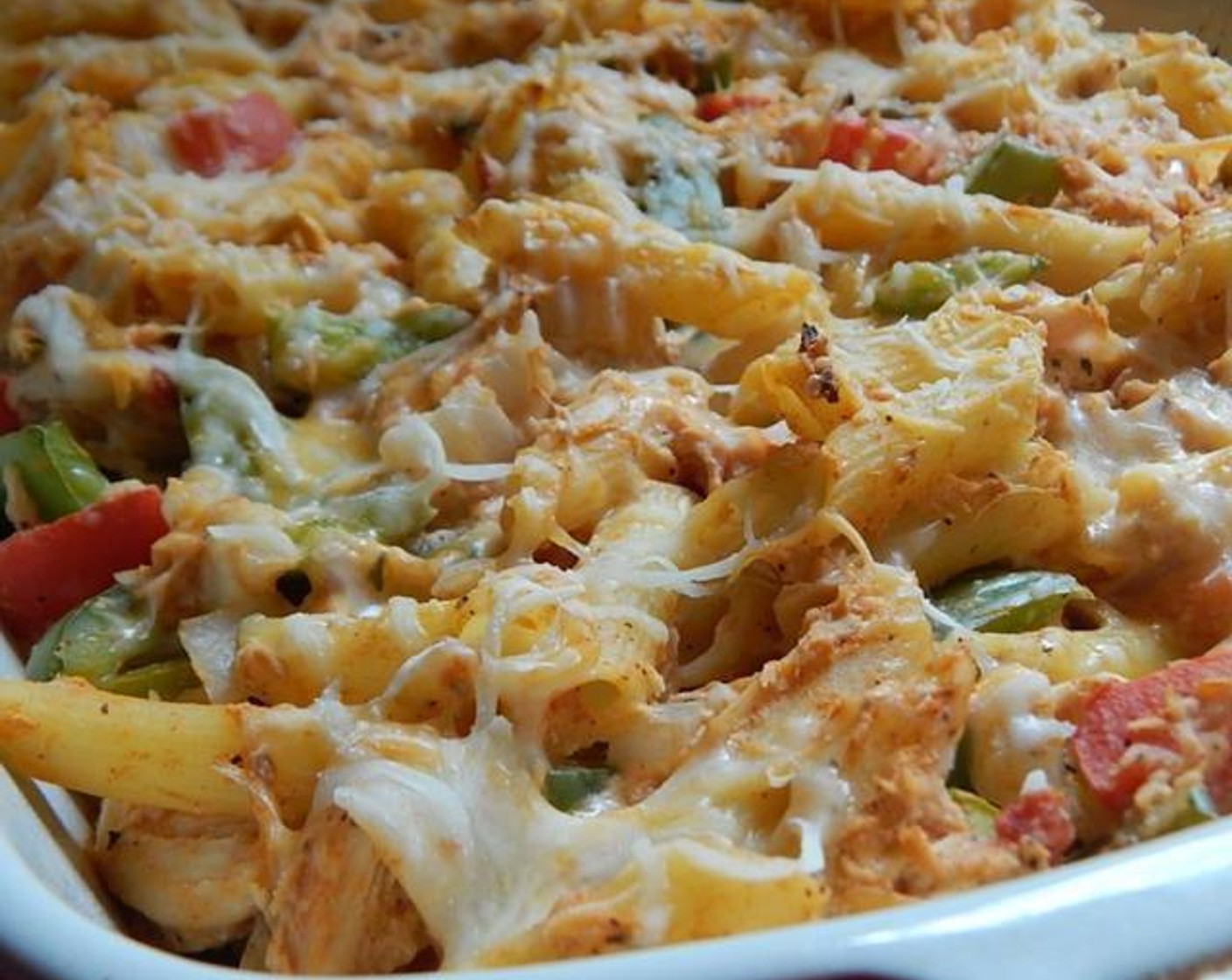 Chicken Fajita Pasta Bake