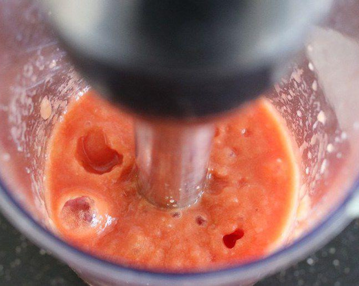 step 1 Puree Tomato (1/2 can), White Onion (1/2), and Garlic (1 clove) in a blender, set aside.