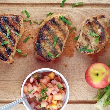 Grilled Pork Chops with Honey Mustard Glaze Recipe | SideChef