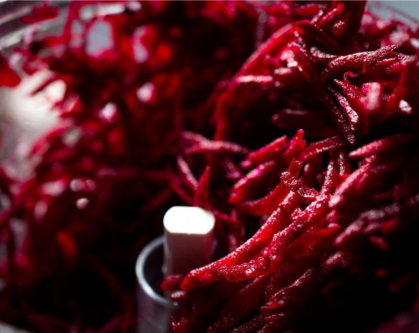 step 2 Coarsely grate the beets.